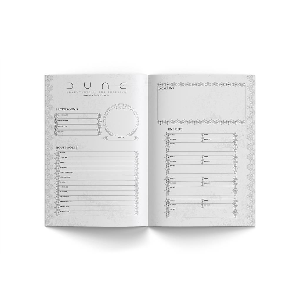Dune Adventures in the Imperium Player's Journal