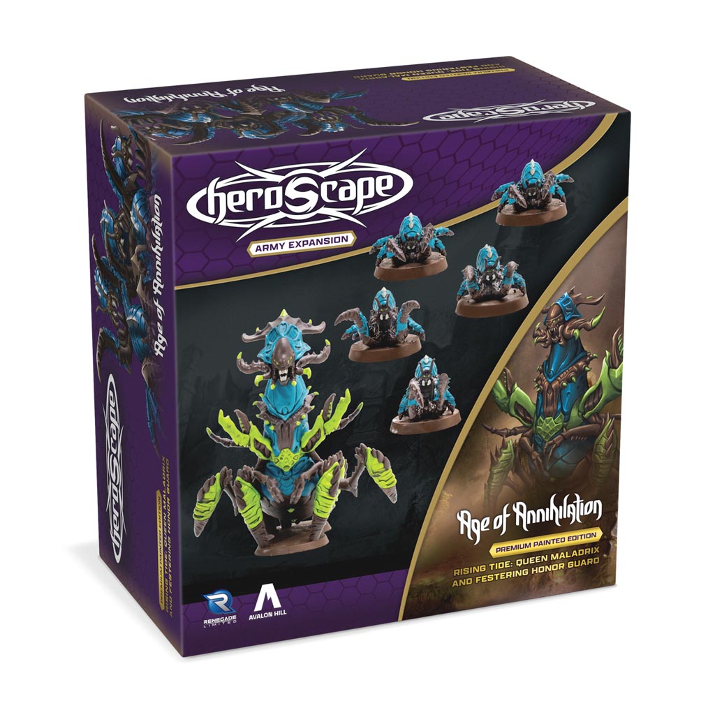 Heroscape RT Queen Maladrix-Honor Guard Painted Ex