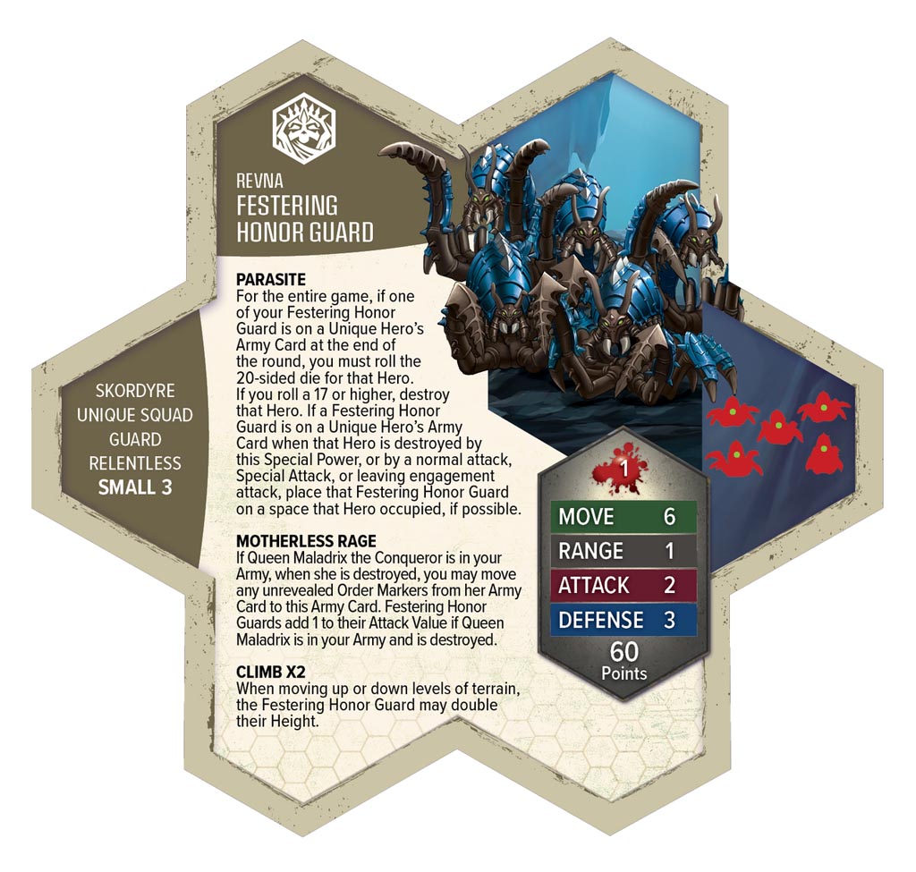 Heroscape RT Queen Maladrix-Honor Guard Painted Ex