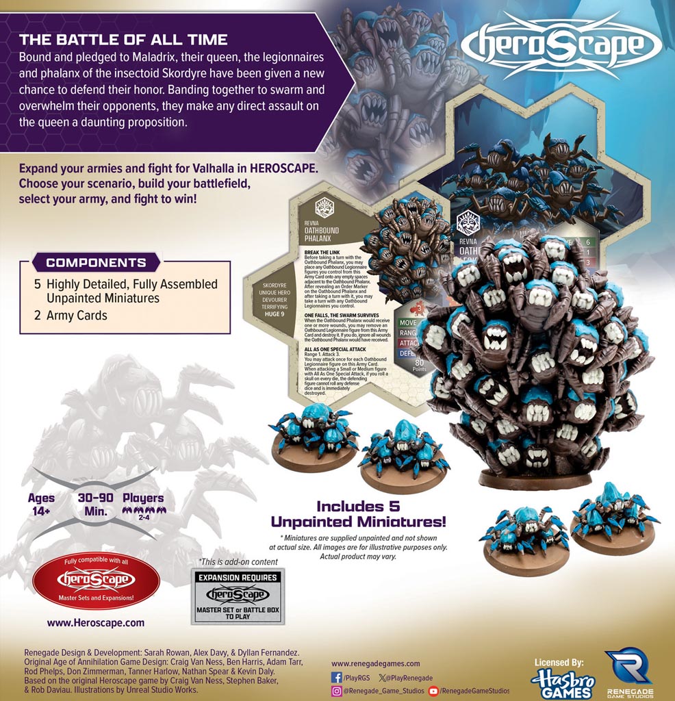 Heroscape RT Oathbound Phalanx & legionnaires Exp