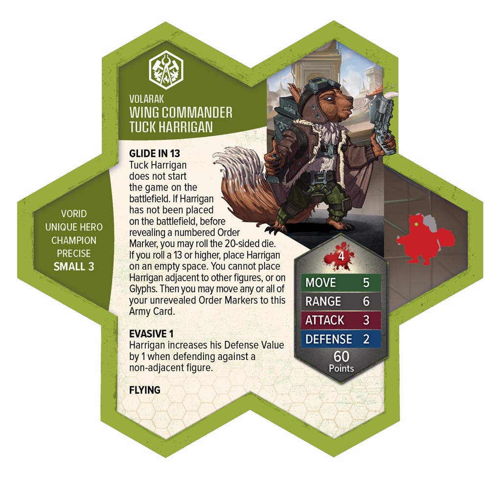 Heroscape RT Tuck Harrigan-Vorid Glidestrikers Exp