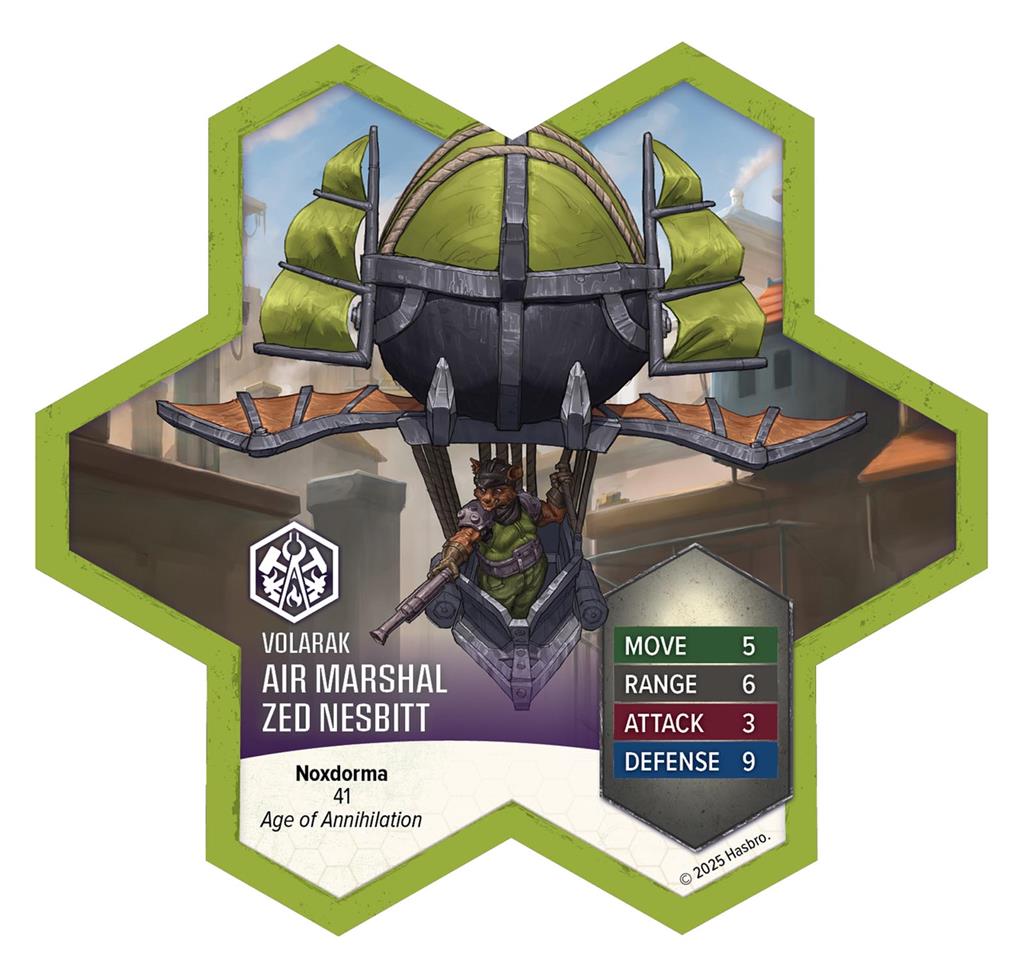 Heroscape Boiling Tension Air Marshal Zed Nesbitt