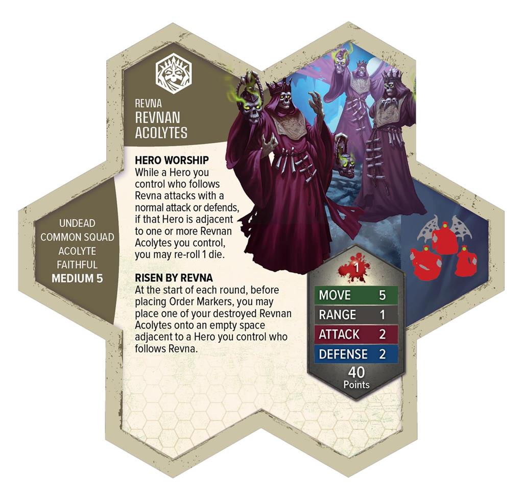 Heroscape BT Revnan Acolytes & Grave Grim