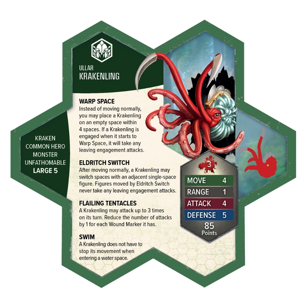 Heroscape Age of Annihilation Krakenling & Gelryie