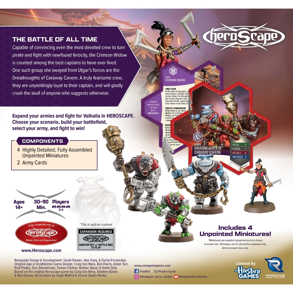 Heroscape Age of Annihlation Crimson & Dreadnought