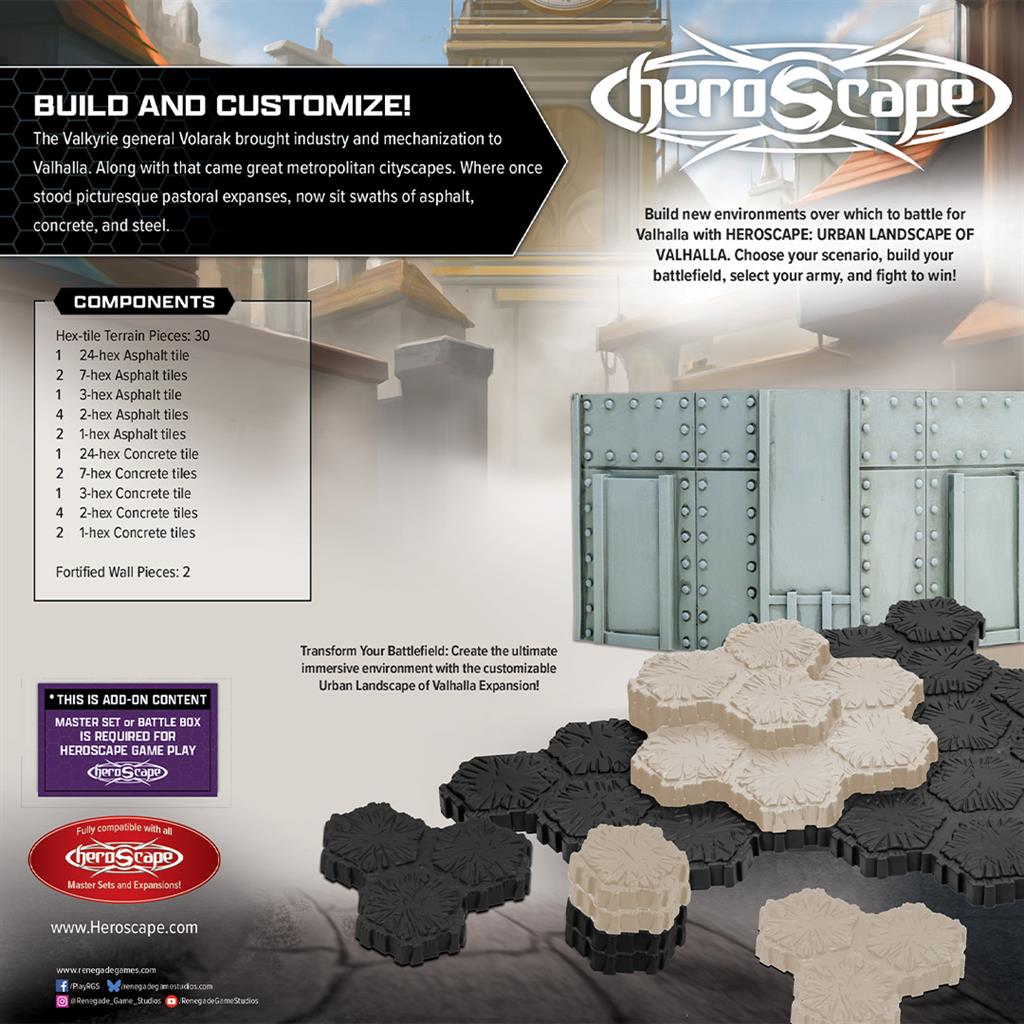 Heroscape The Urban Landscape of Valhalla Terrain
