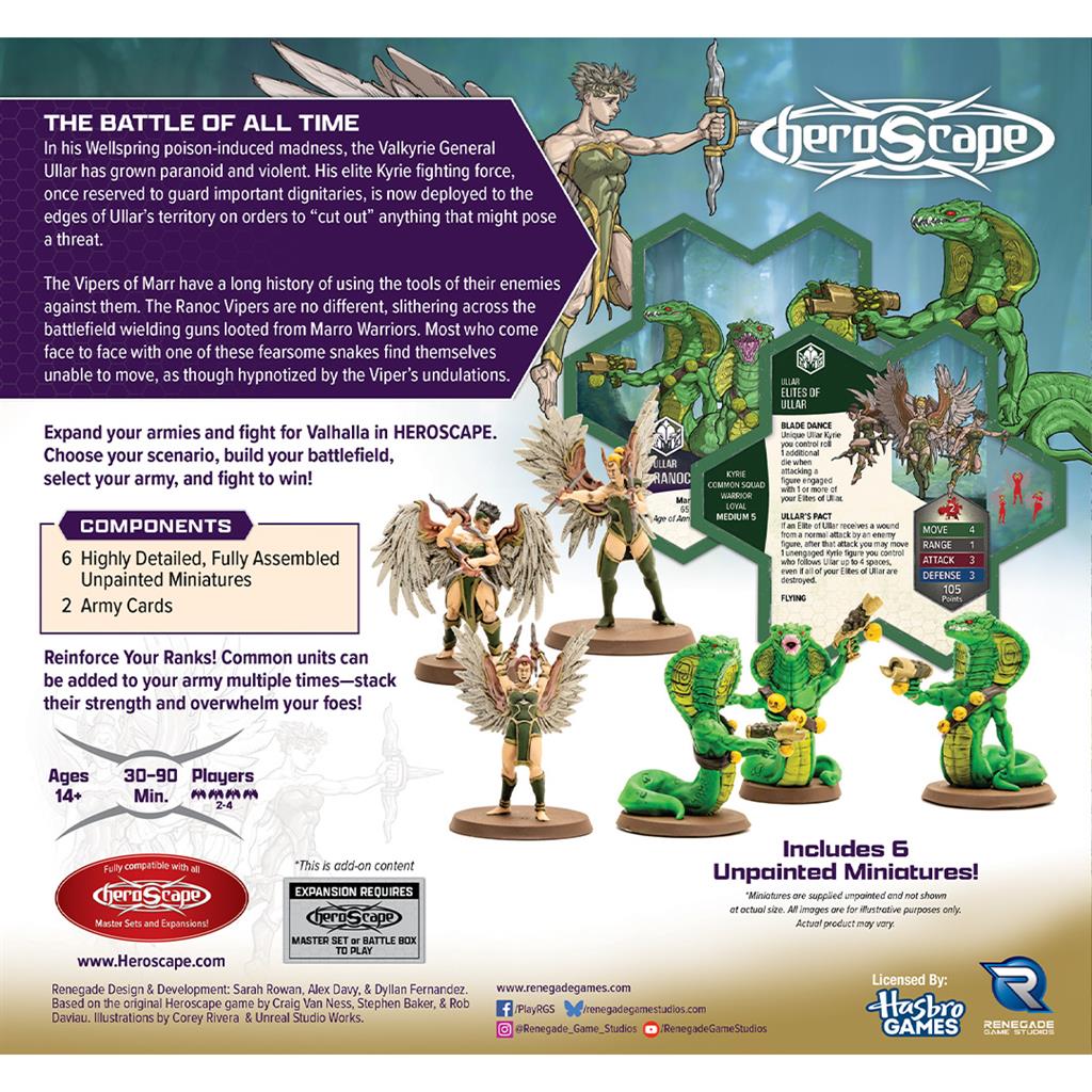 Heroscape Age of Annhilation Elites and Vipers