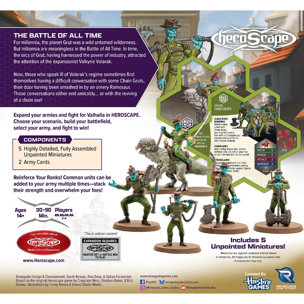 Heroscape Age of Annhilation Gruts and Ramosaur