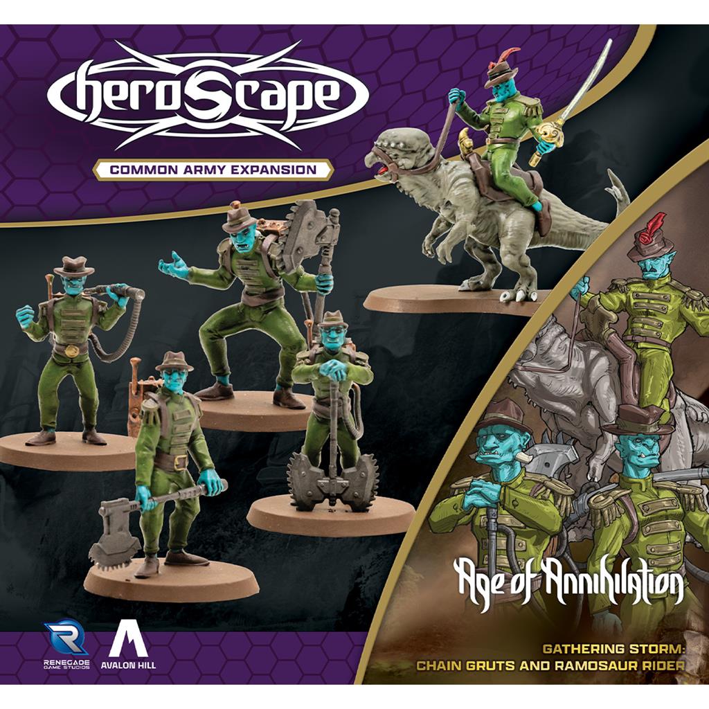 Heroscape Age of Annhilation Gruts and Ramosaur