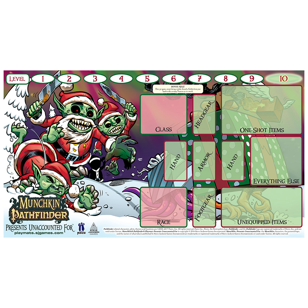 Munchkin Pathfinder Playmat Presents Unaccounted