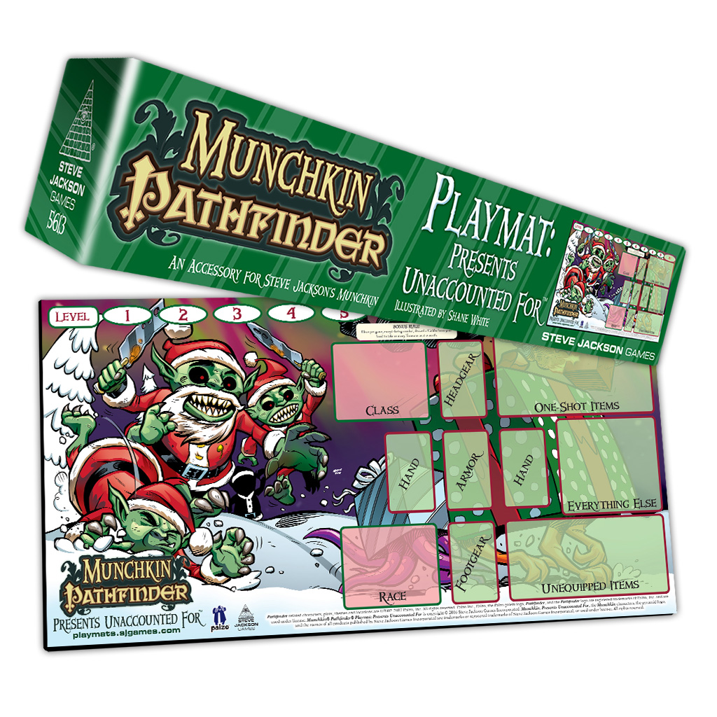 Munchkin Pathfinder Playmat Presents Unaccounted