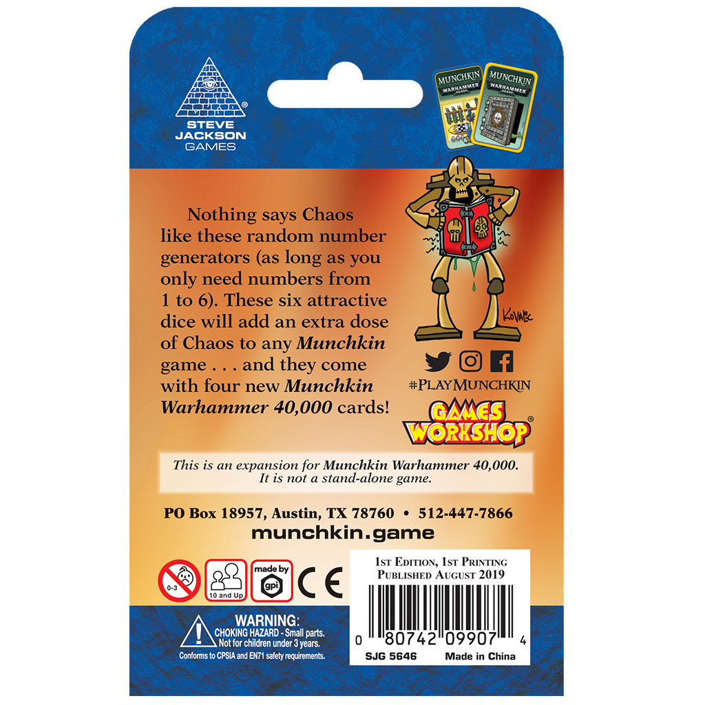 Munchkin Warhammer 40000 Chaos Dice