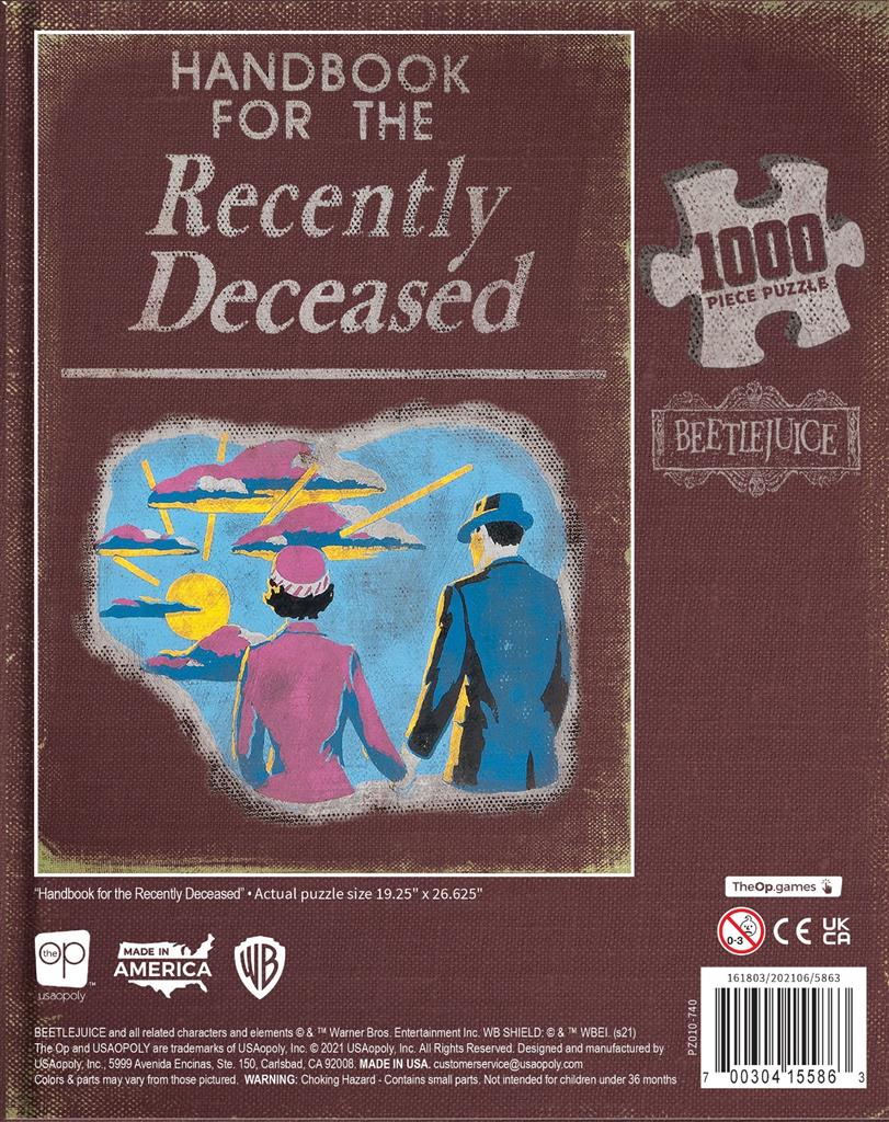 Beetlejuice Handbook Recently Deceased Puzzle 1000