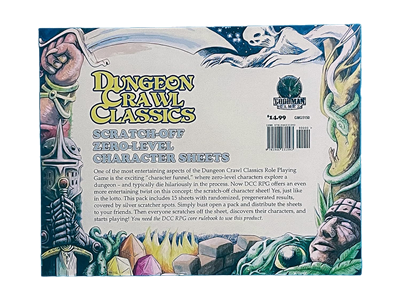 DCC RPG 0-Level Scratch Off Character Sheets