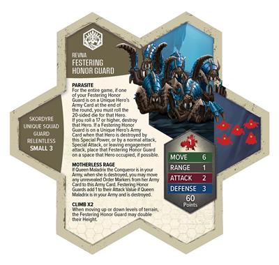 Heroscape RT Queen Maladrix-Honor Guard Painted Ex
