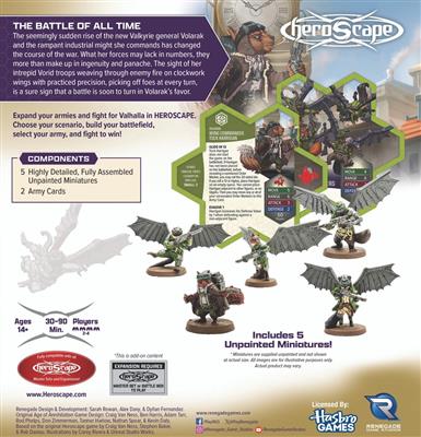 Heroscape RT Tuck Harrigan-Vorid Glidestrikers Exp