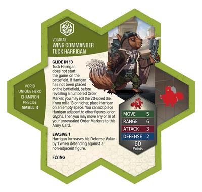 Heroscape RT Tuck Harrigan-Vorid Glidestrikers Exp