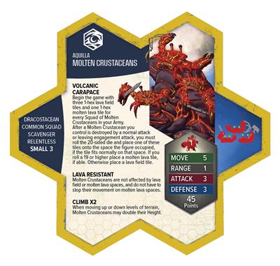Heroscape BT Molten Crustaceans & Tanuki Trickster
