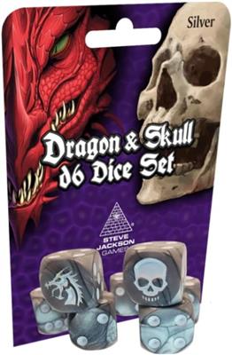 Dragon & Skull Dice Pack Silver