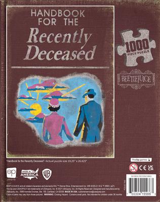 Beetlejuice Handbook Recently Deceased Puzzle 1000