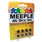 Meeple D6 Dice Set Yellow